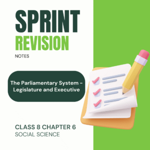 NCERT Class 8 Social Science Chapter 6 - The Parliamentary System SPRINT Revision Notes
